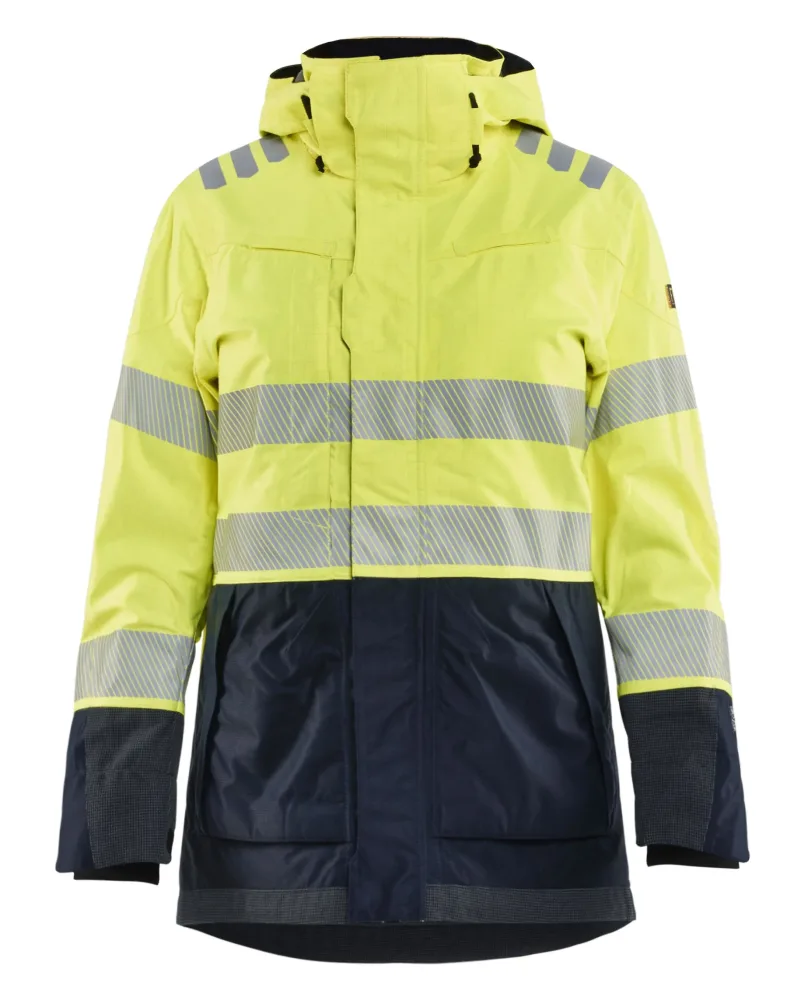 Blåkläder 444915323389XS Skaljacka varsel, gul/marinblå, flamskydd XS