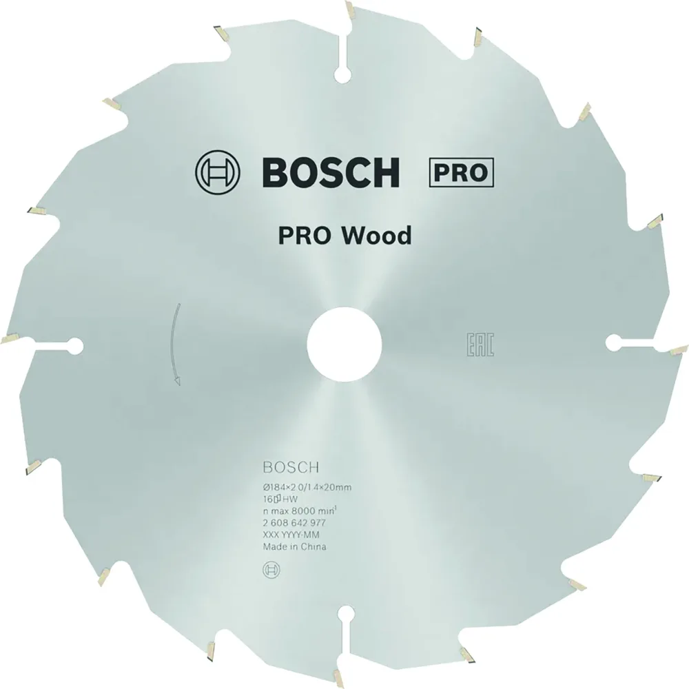 Bosch PRO Wood 2608640795 Cirkelsågklinga 184x16 mm, 24T