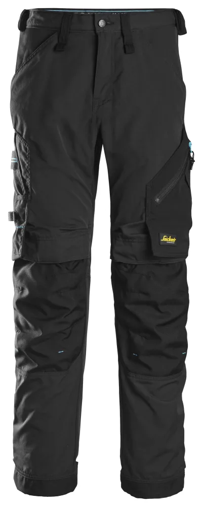 Snickers Workwear 6310 LiteWork Arbetsbyxa marinblå/svart, med stretch Marinblå/Svart