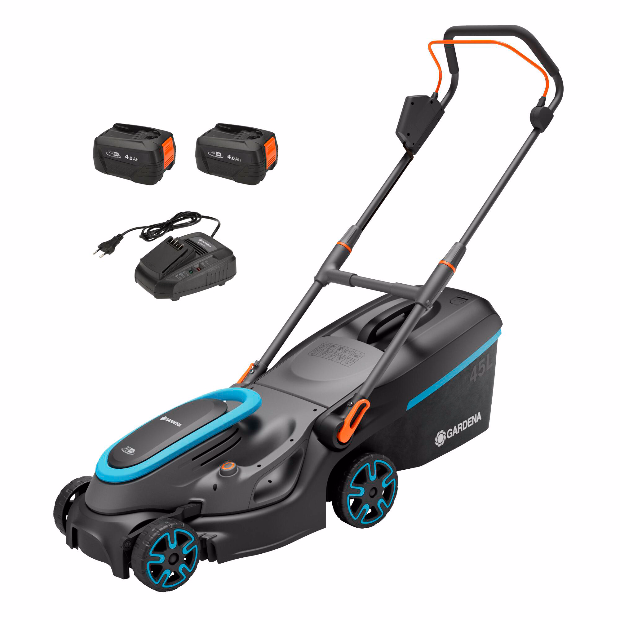 Kjøp Gardena Gressklipper Powermax 37/36V P4A, komplett med batteri og lader.