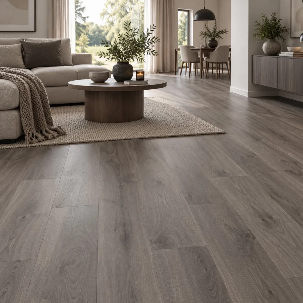 Laminatgolv Mandal Pro Dark Grey Oak - Bild 3