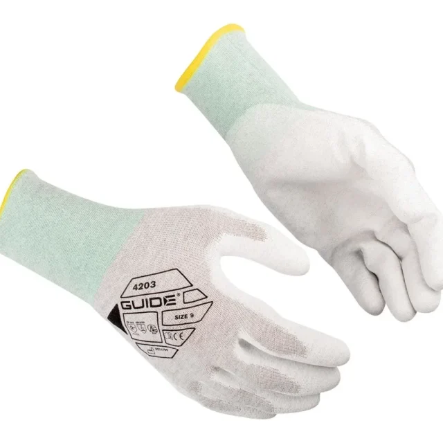 Guide Gloves 4203 Handske nylon, ESD, antistatisk, touch 5
