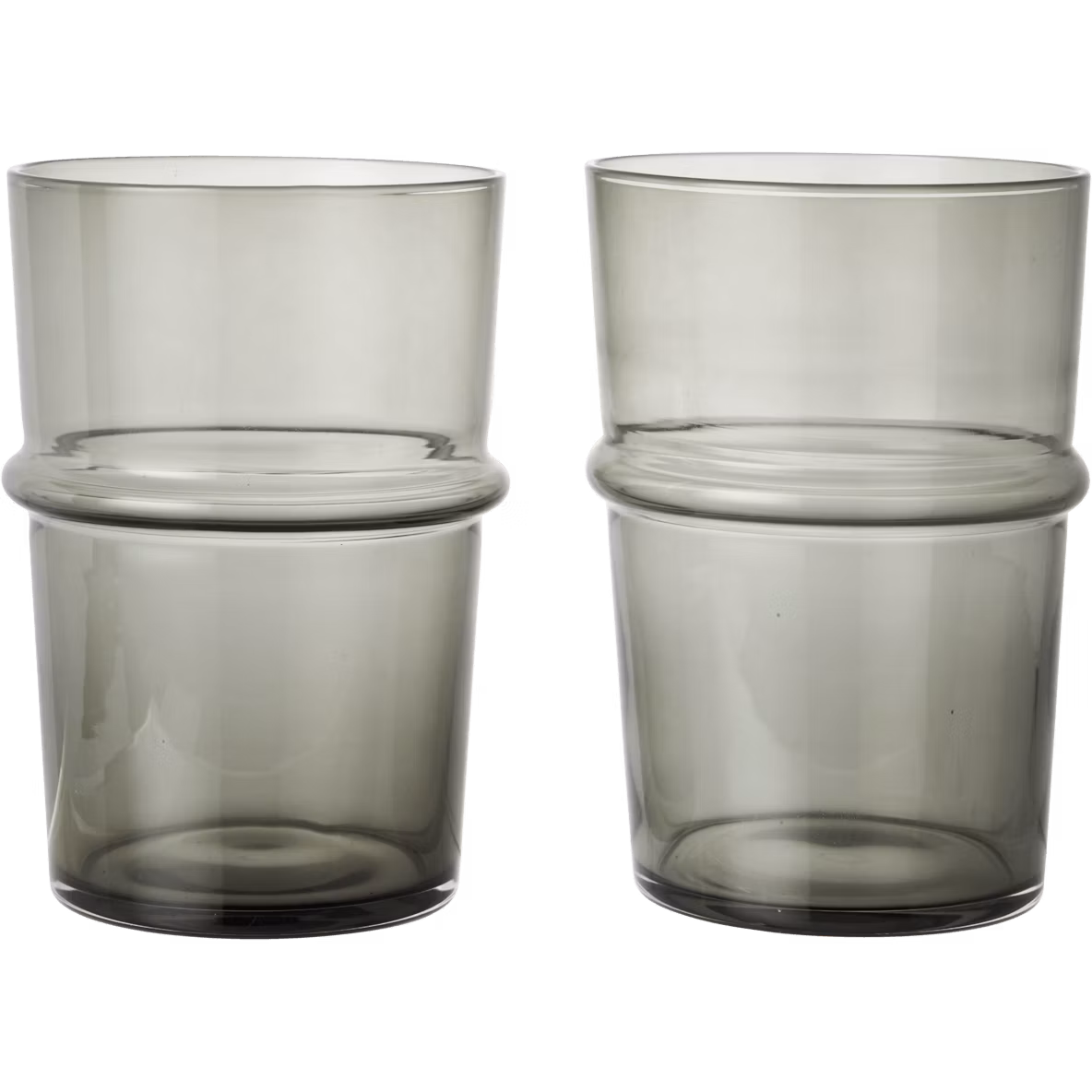Boya Glas Hög 2-pack, Smoked Grey