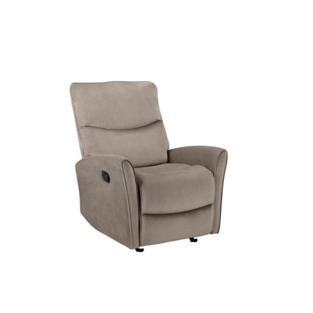 Fåtölj Chesley Taupe, Sammet/Metall/Trä