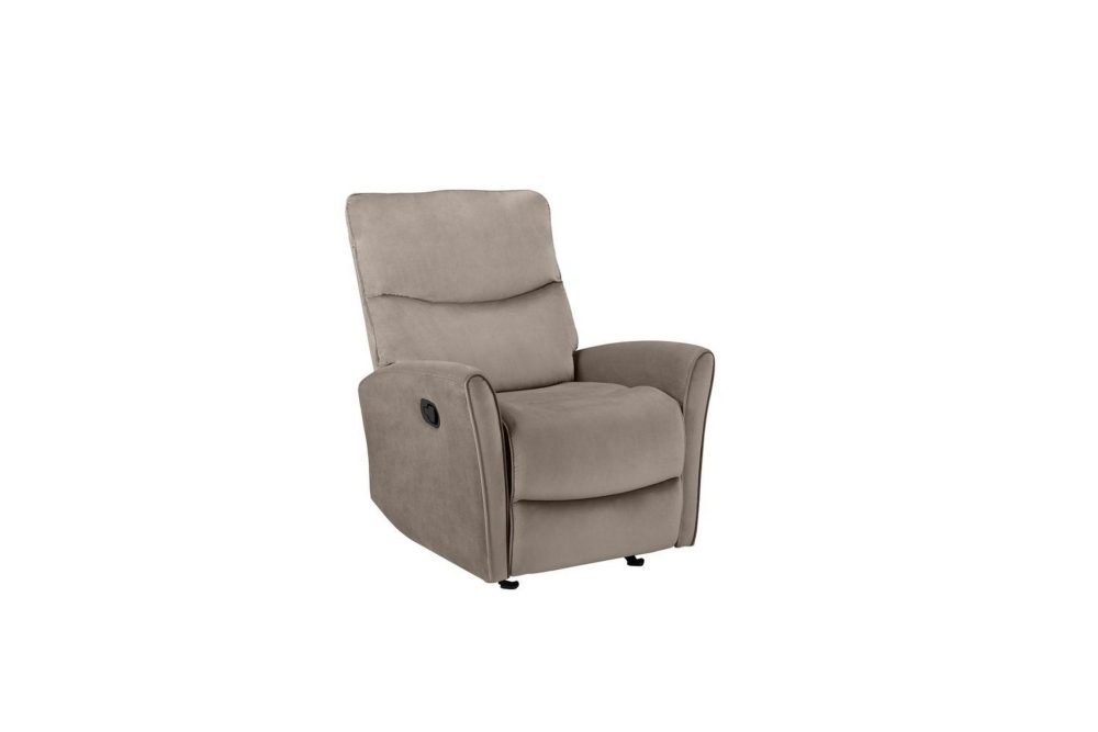 Fåtölj Chesley Taupe, Sammet/Metall/Trä