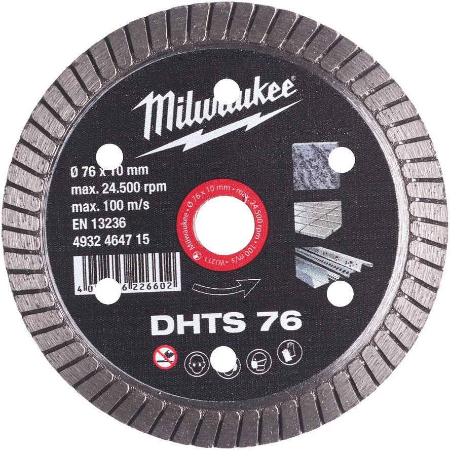 Milwaukee DHTS 76 Diamantkapskiva Ø 76 mm