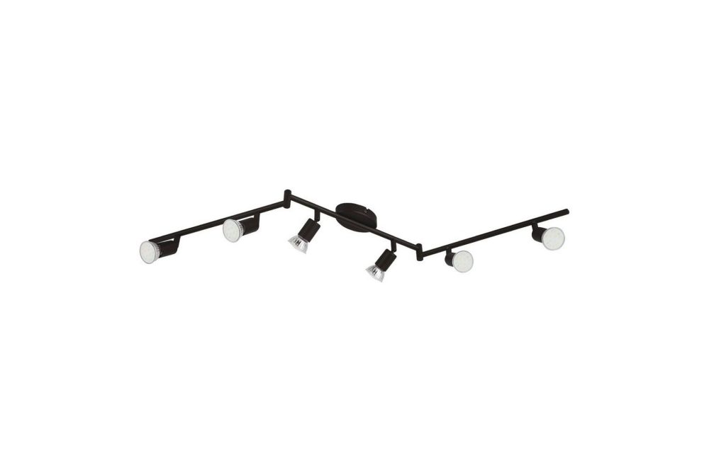 Spotlight Eglo Buzz-Led med 6 Lampor Svart