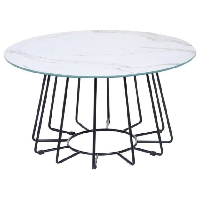 Soffbord Bernie Vit/Svart