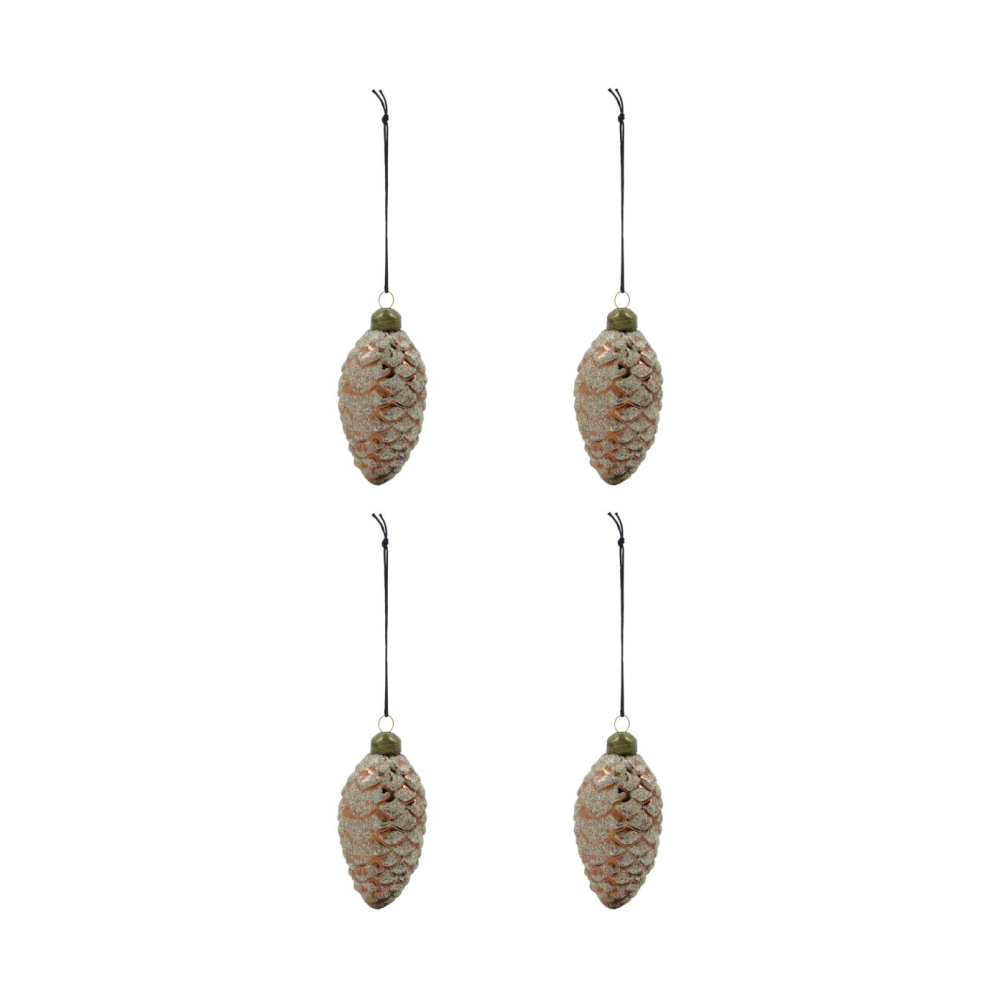 Cona julkula Ø5,5 cm 4-pack, Brun