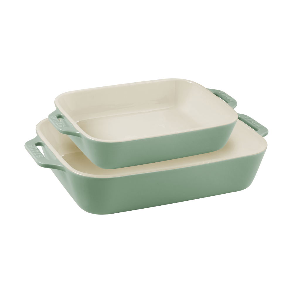 Staub rektangulär ugnsformsset 2 delar, Eukalyptus