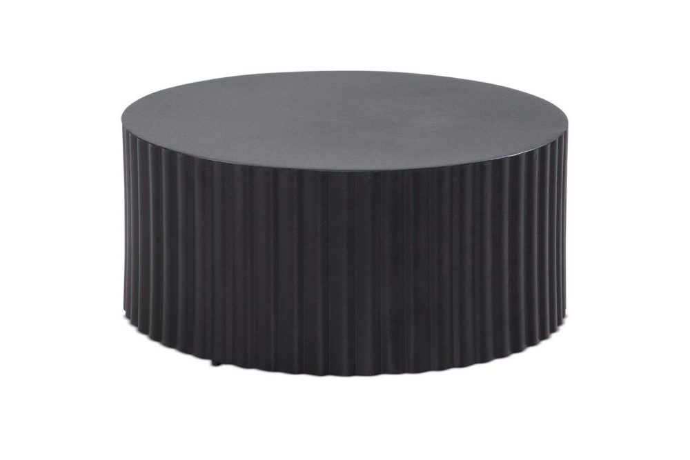 Soffbord Wohnling Rund 67 cm Metallremsor Optik Modern Look