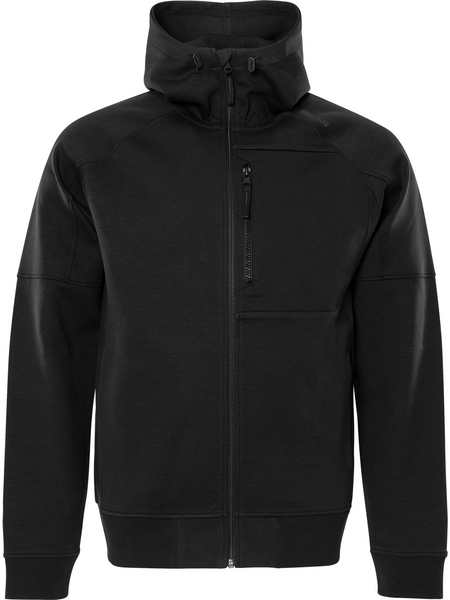 SWEATSHIRTJACKA 7831 SVA M SVART MED HUVA GKI