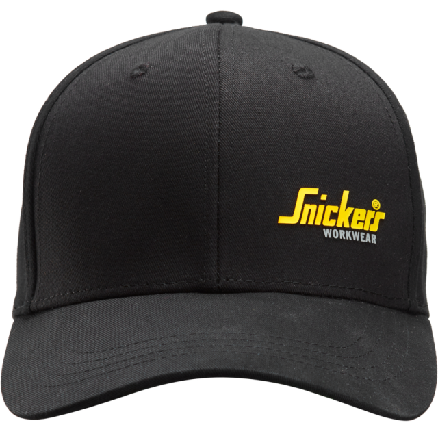 KEPS SNICKERS WORKWEAR LITEN LOGGA SVART ONE STL