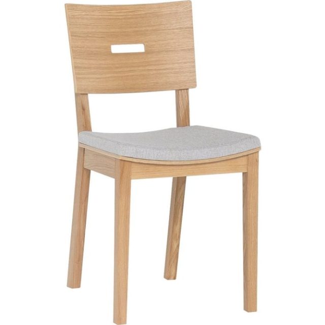 Simple Stol Trä/Natur/Grå
