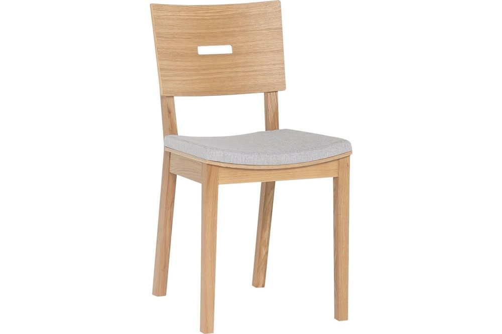 Simple Stol Trä/Natur/Grå