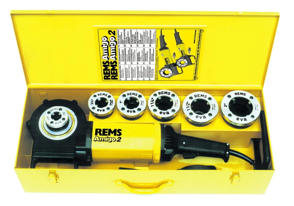 REMS Amigo 2 Gängmaskin gänghuvuden R 1/2-2", 1700 W
