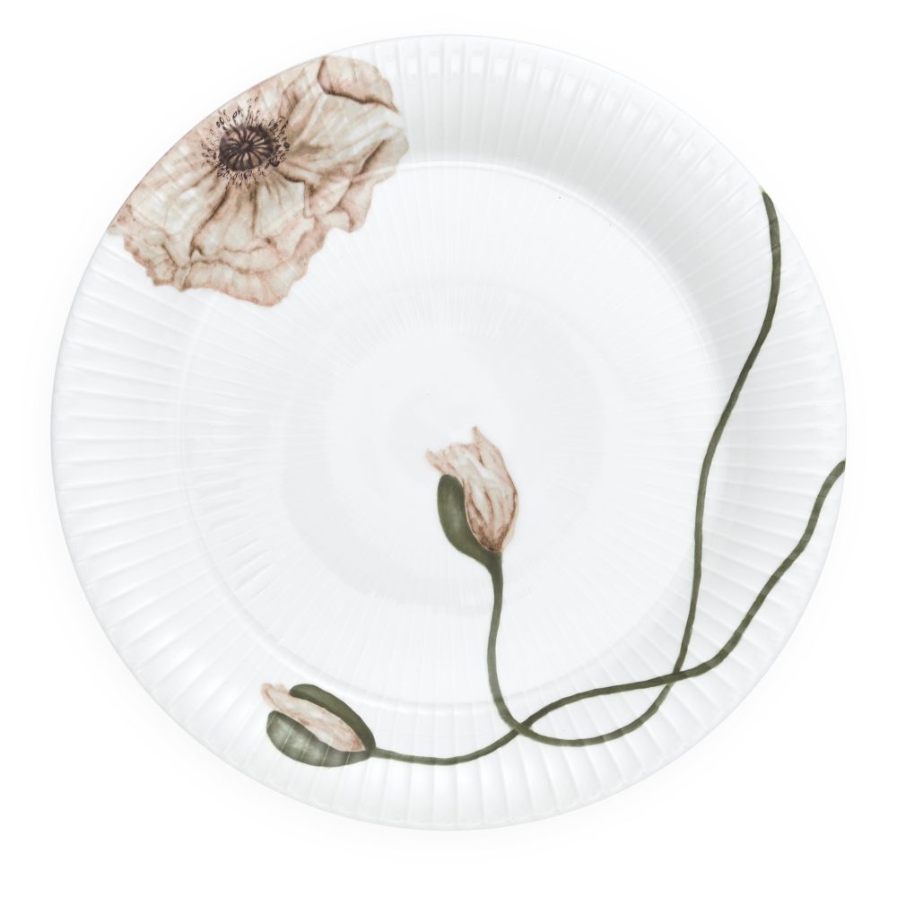 Hammershøi Poppy tallrik 27 cm, Vit