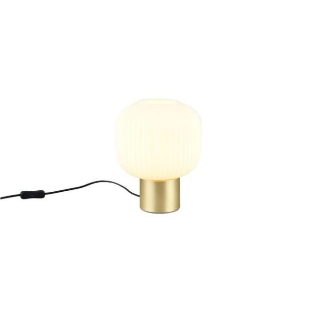 Bordslampa TRIO Diva Mattmässing/vit
