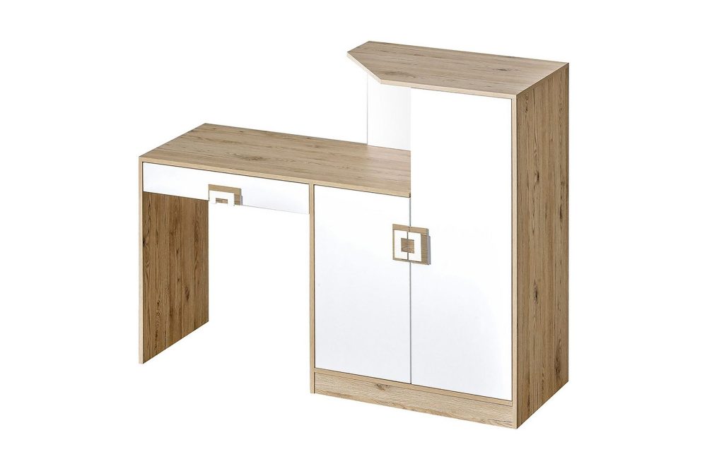 Klacksberg Skrivbord 150 cm med Förvaring Låda + Skåp