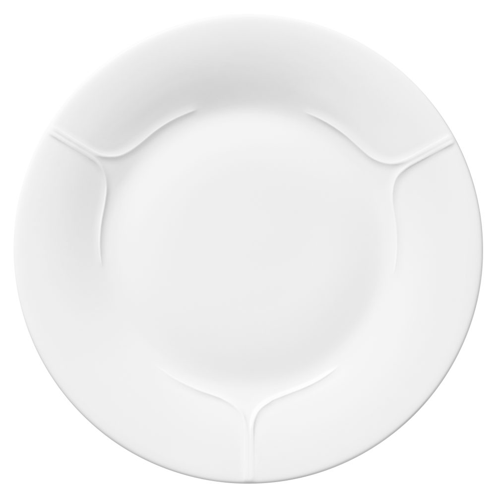 Pli Blanc tallrik 26 cm, Vit