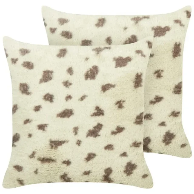 Prydnadskuddar Kasra set om 2 Beige