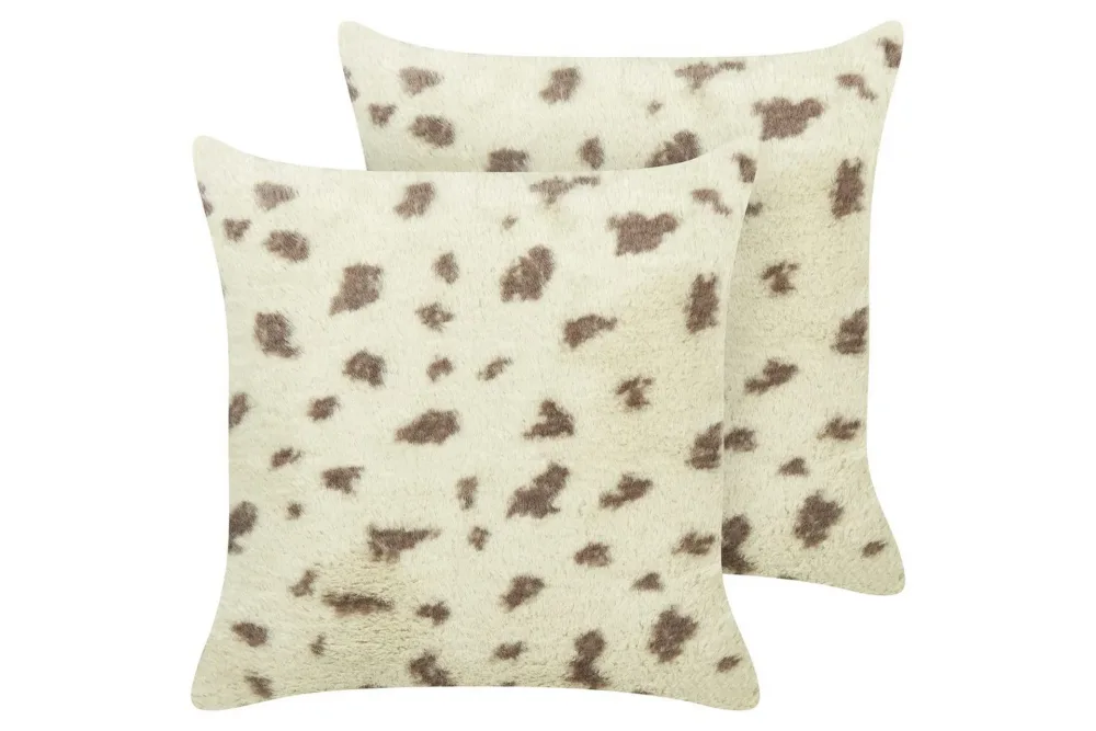 Prydnadskuddar Kasra set om 2 Beige