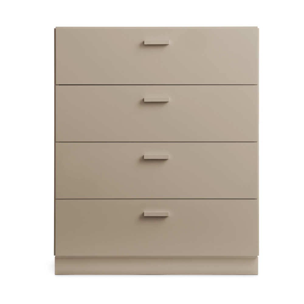 Relief byrå bred med sockel 82x92,2 cm beige