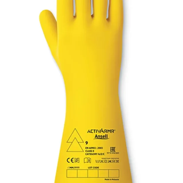 Ansell ActivArmr RIG014Y Handske lågspänning 9
