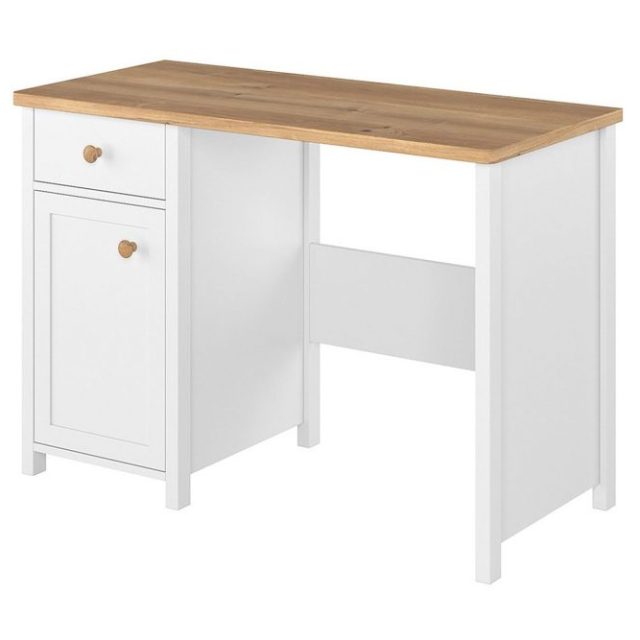 Bioley Skrivbord 110 cm med Förvaring Låda + Skåp