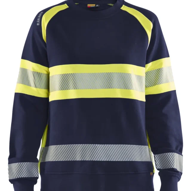 Blåkläder 340911588933XS Tröja varsel, marinblå/gul Marinblå/gul