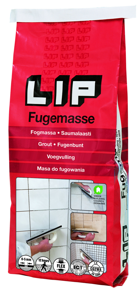 KAKELFOG LIP MÖRKBRUN 5KG