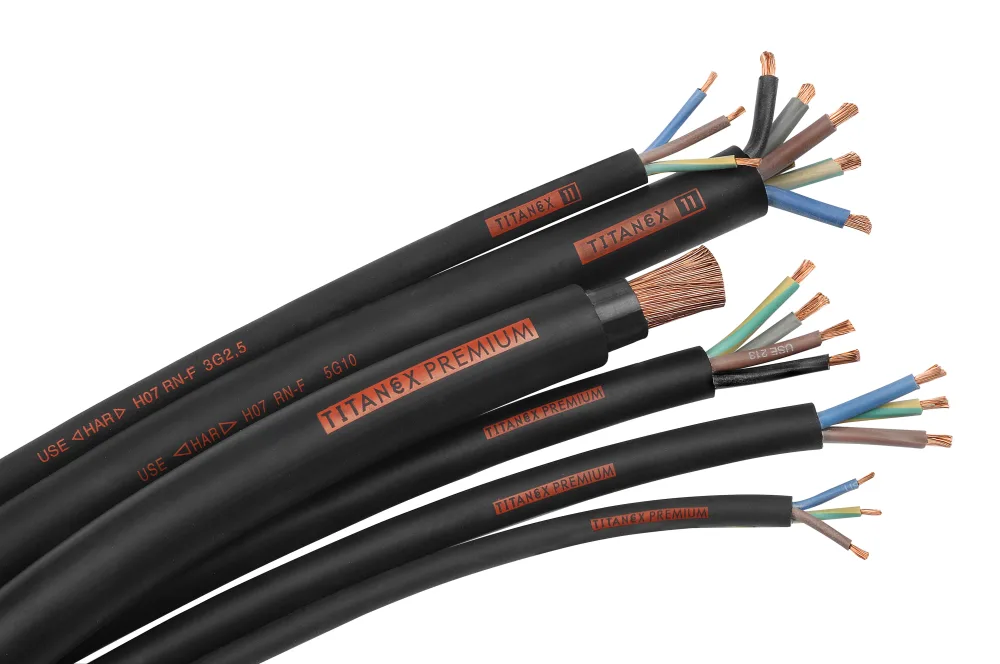 Nexans TITANEX Gummikabel 4G2.5 mm² ledararea 1 m, kapad - Bild 2