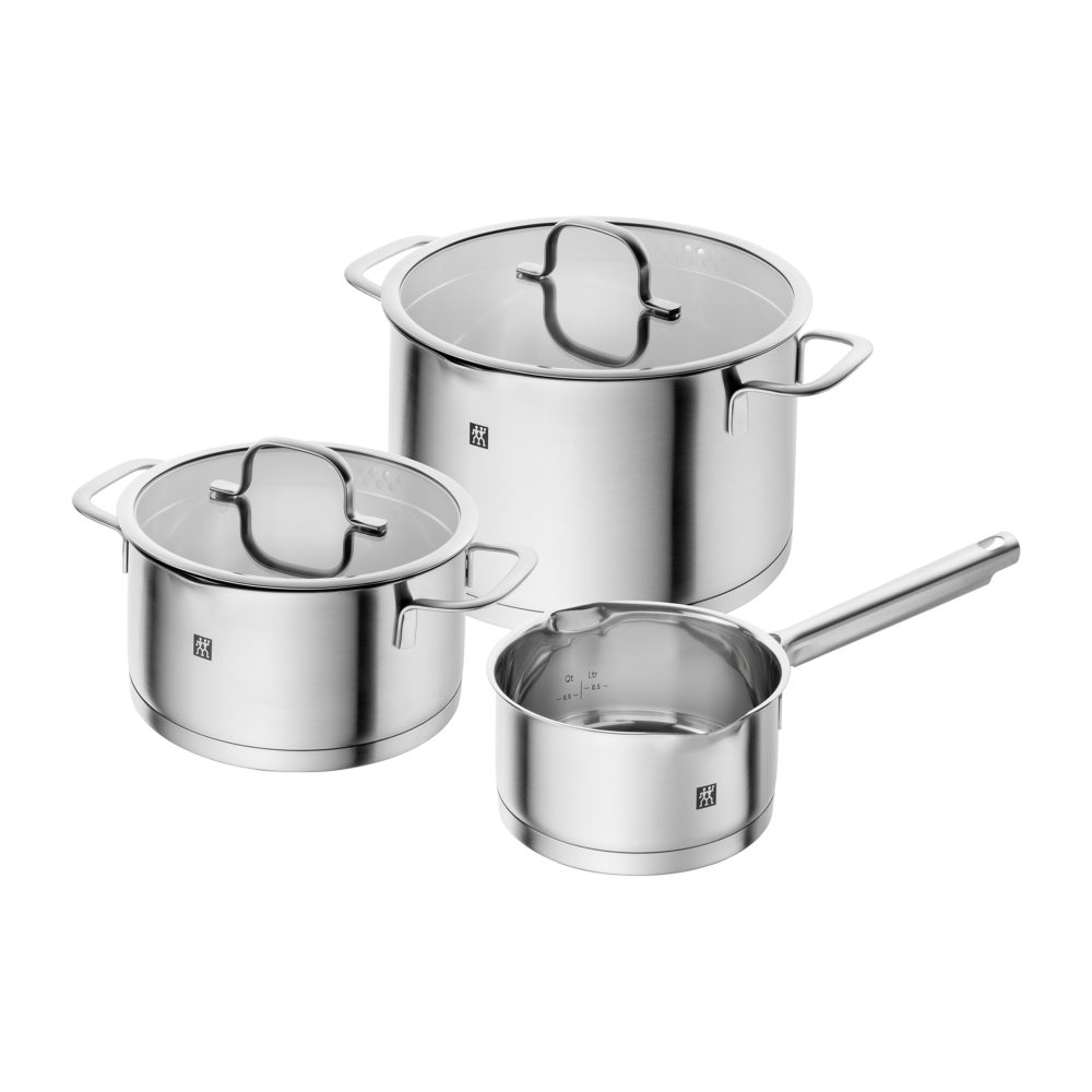 Zwilling TrueFlow grytset 3 delar, Silver