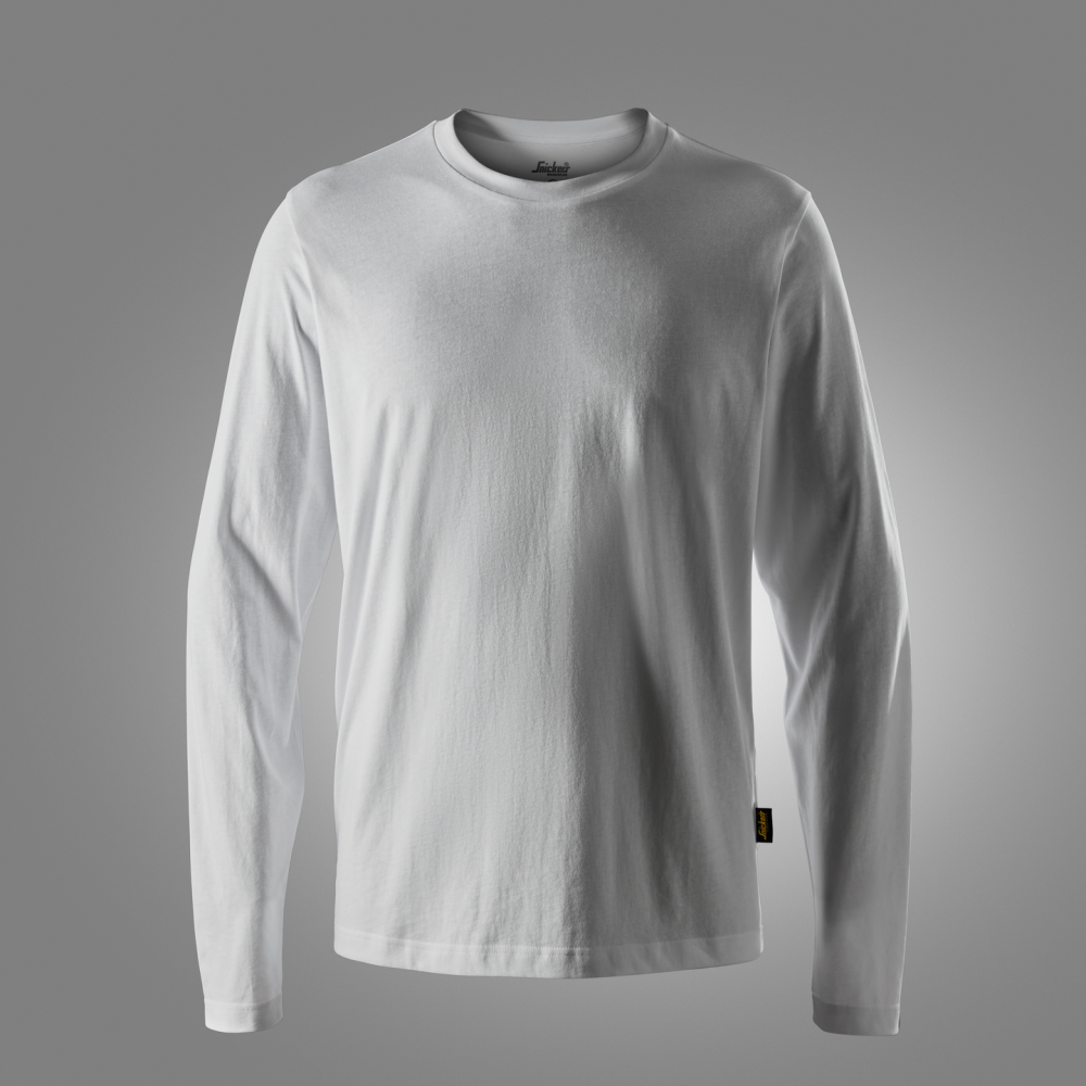 T-SHIRT LÅNGÄRMAD VIT STL XXXL VIT STL XXXL