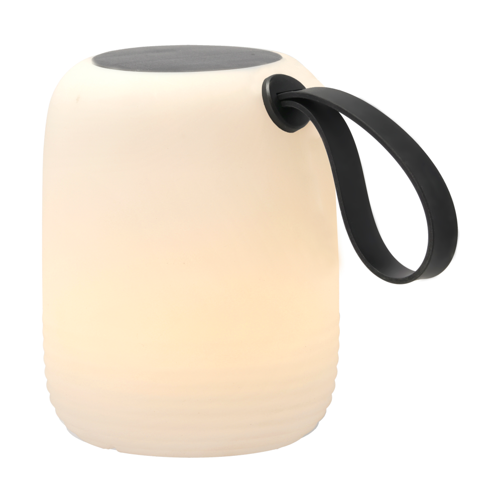 Hav loungelampa med solceller Ø12,5 cm, Vit-svart