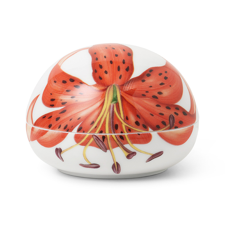 Royal Copenhagen Bonbonniere 2022 bonbonjär Ø10 cm, Tiger Lily