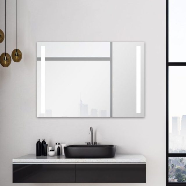 Allejaure Badrumsspegel 100x70 cm LED-belysning