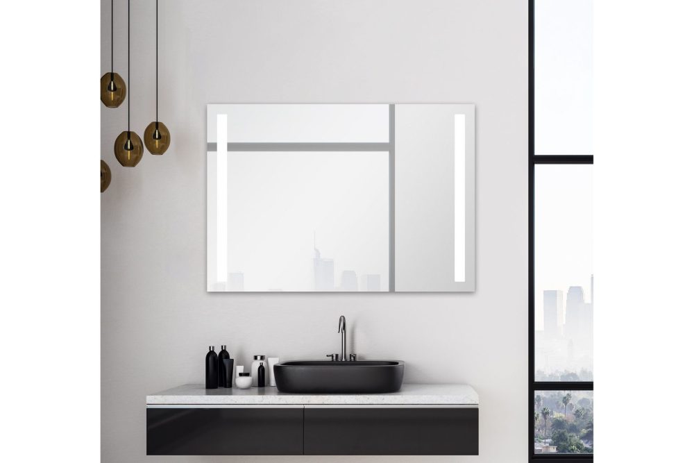 Allejaure Badrumsspegel 100x70 cm LED-belysning