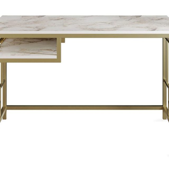 Amsberg Skrivbord 120 cm med Förvaring Hylla