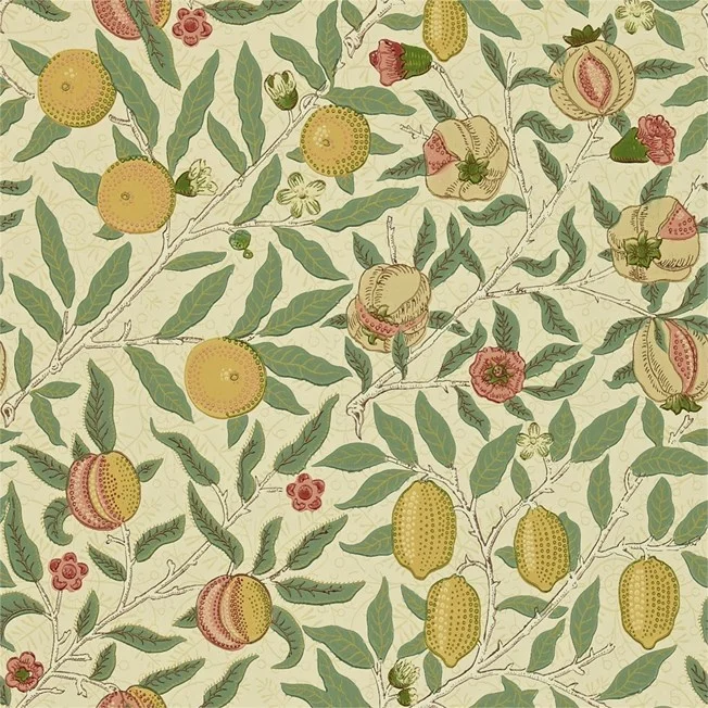 Morris & Co - Fruit Beige/Coral/Gold Morris 160th Anniversary