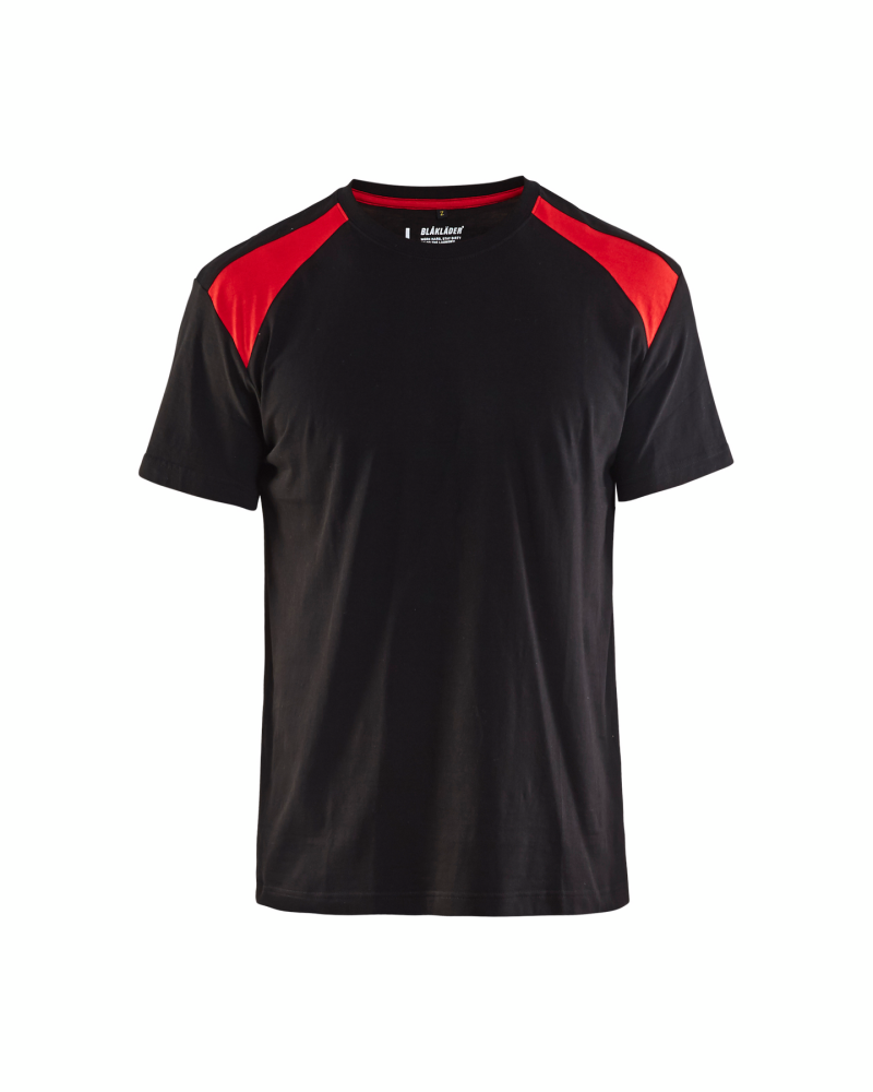 T-SHIRT 3379 1042 SVART/RÖD M