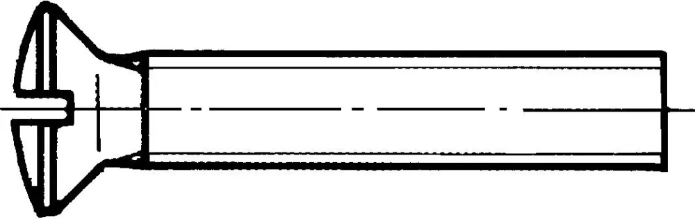 REYHER 009647309050016 Spårskruv M5, MKFS FN DIN 964 A, mässing M5x16 mm, 200-pack