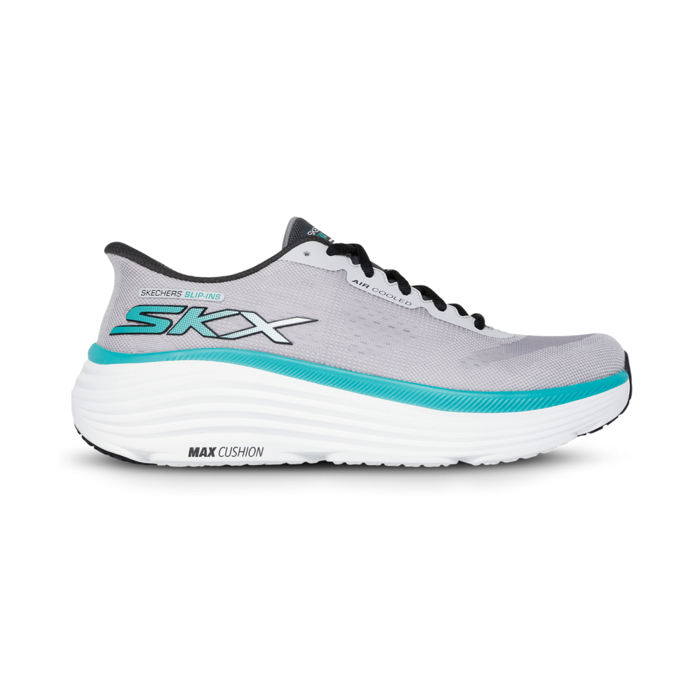 SKO MAX CUSHIONING EXCITON ENDEAVOUR SKECHERS LJUS GRÅ 46