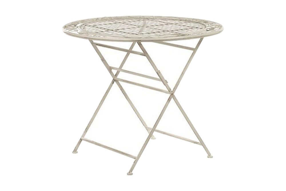 Trädgårdsbord krämvit BIVIO