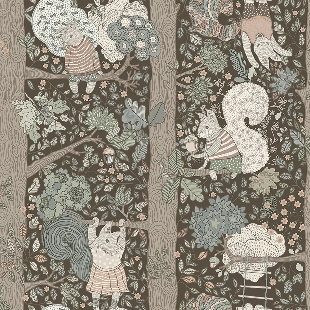 Tapet Scandinavian Designers Mini Charlie 6290 Brun Barnmönster - Bild 2