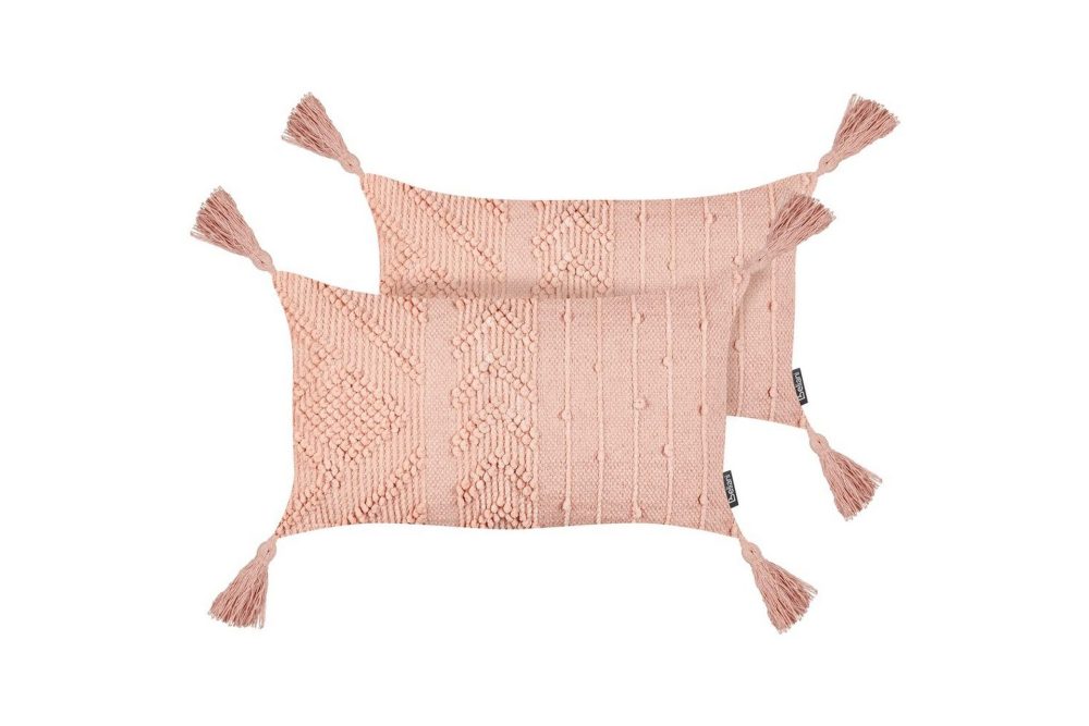 Prydnadskuddar Valvaria set om 2 Rosa