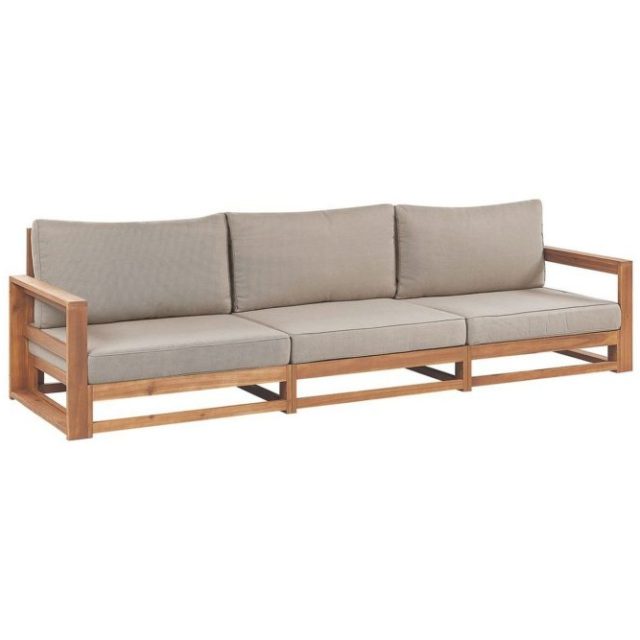 3-sitssoffa Timor Ljus trä/grått/beige, Ja