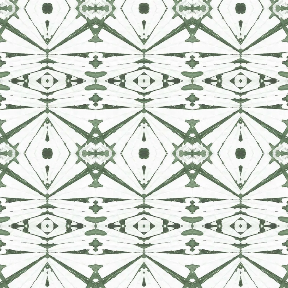 Oriental Sense Kaleidoscope 35861 Grön Tapet | Stuvbutiken