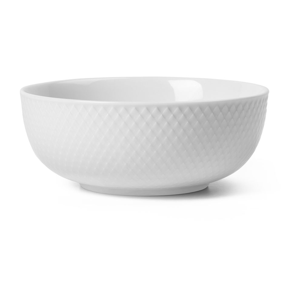 Rhombe skål Ø15,5 cm, Vit