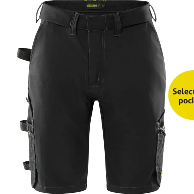 Fristads 2804 GHST Flex Arbetsshorts svart, dam 46
